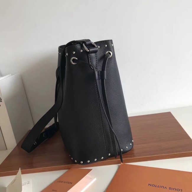 Louis Vuitton original LOCKME BUCKET M43878 black