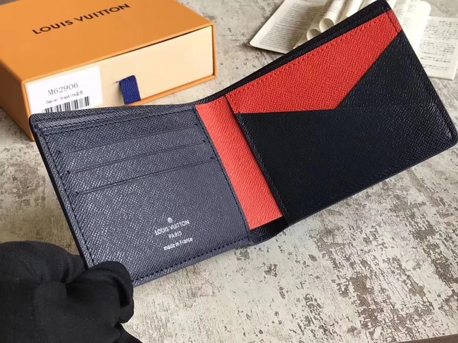 Louis Vuitton original MULTIPLE WALLET M62964 grey