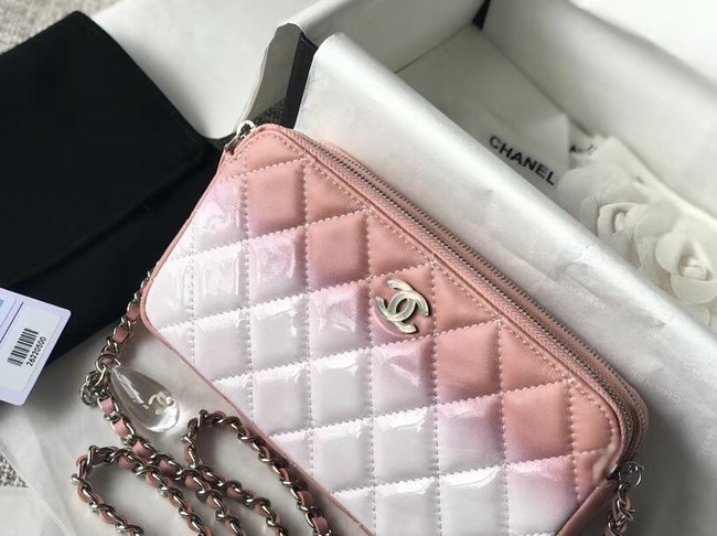 Chanel Clutch with Chain A70249 pink