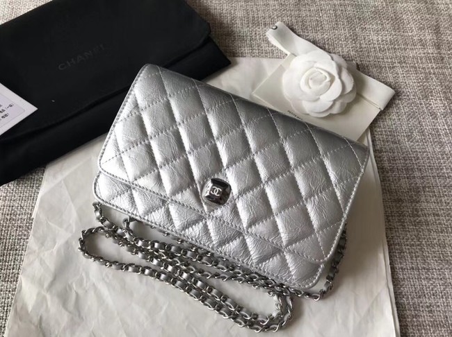 Chanel Wallet on Chain A84510 Silver