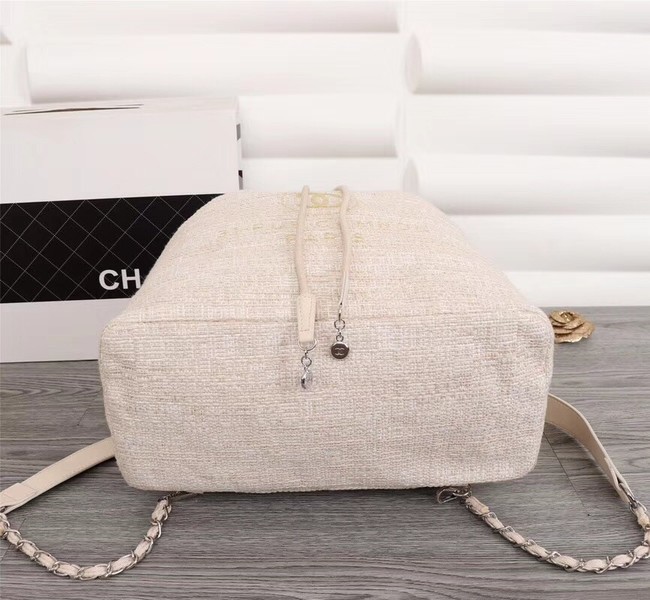 Chanel Canvas Backpack A57498 off-white