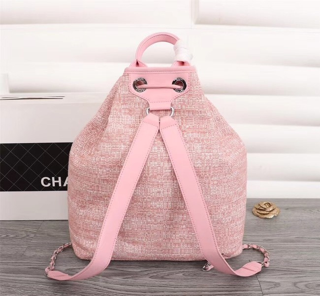 Chanel Canvas Backpack A57498 pink