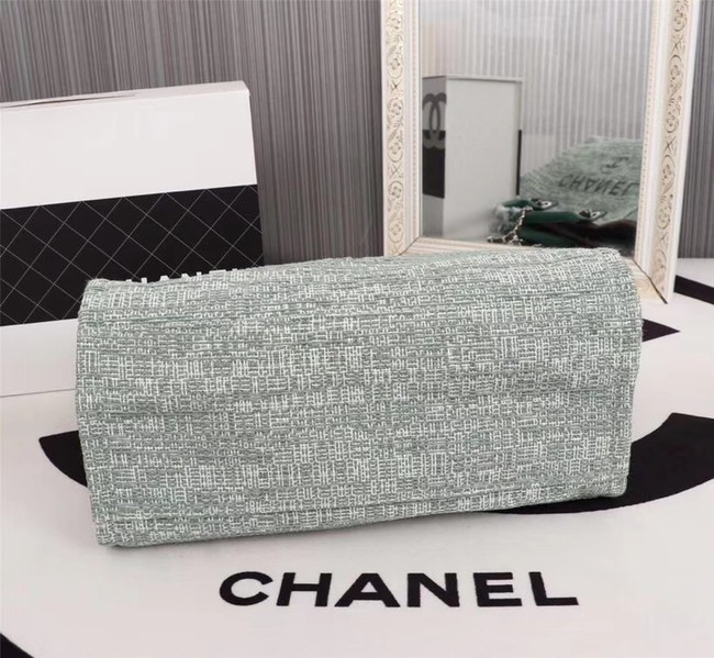 Chanel Medium Canvas Tote Shopping Bag 8099 green