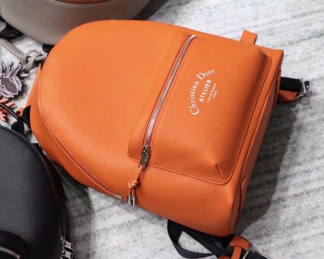 Dior Original Cowhide knapsack S0208 orange