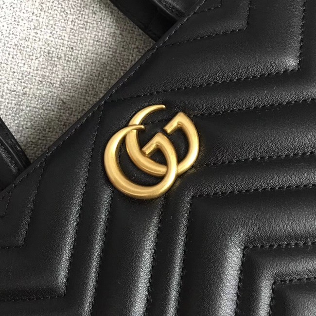 Gucci GG Marmont small top handle bag 448054 black