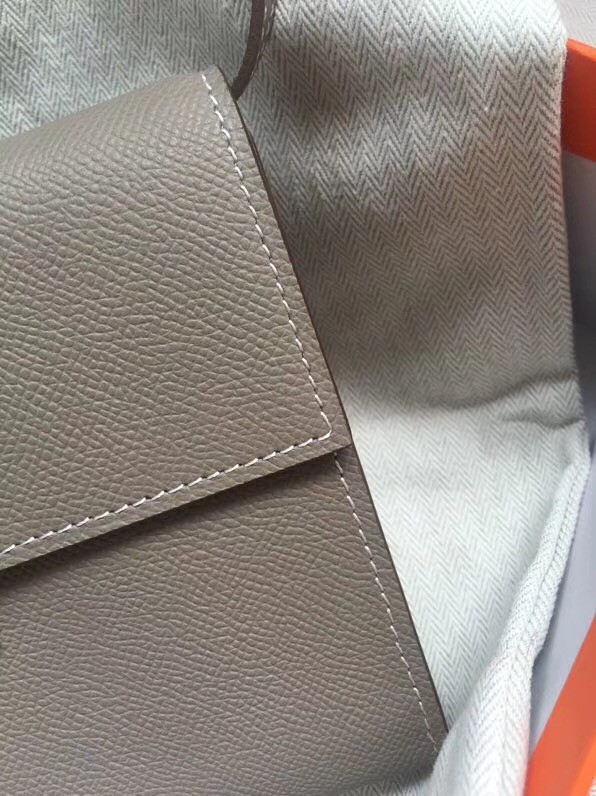 Hermes Clutch Epsom calfskin H0589 grey