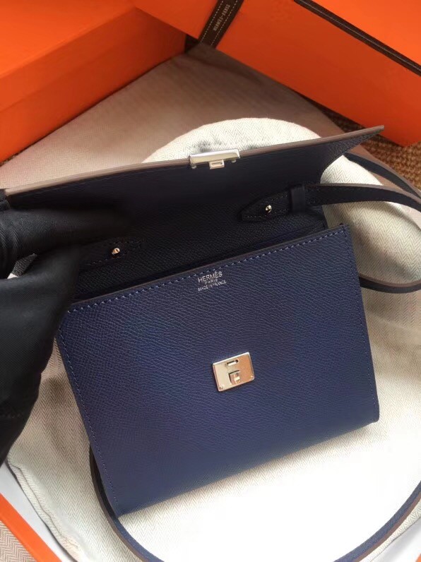 Hermes Clutch Epsom calfskin H0589 grey