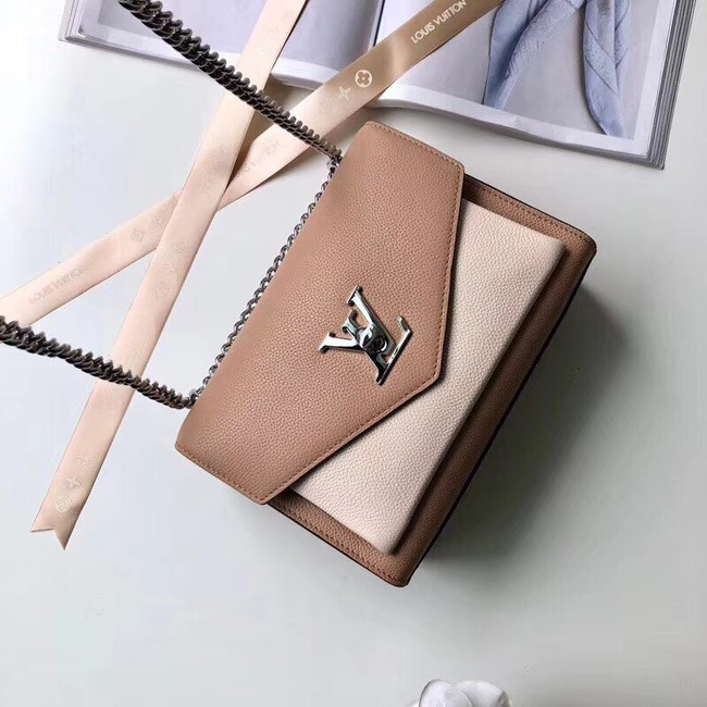 Louis Vuitton MYLOCKME BB M51418 apricot &white