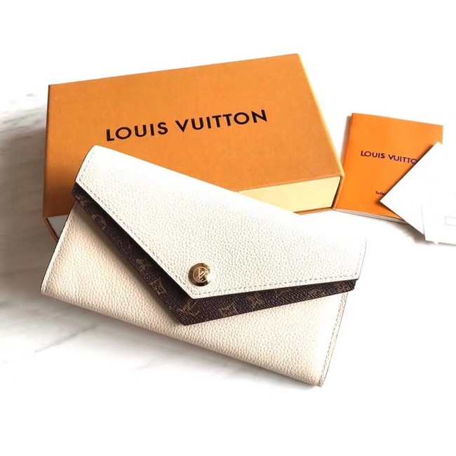 Louis vuitton MONOGRAM DOUBLE wallet M64317 white