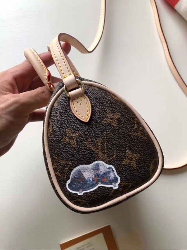 Louis vuitton original monogram canvas nano speedy M61252