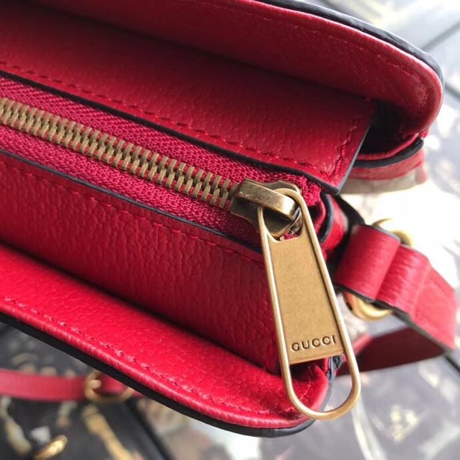 Gucci GG Supreme small shoulder bag 523354 red