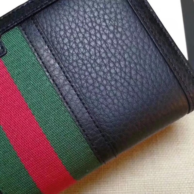 Gucci Leather zipper wallet 353651 black