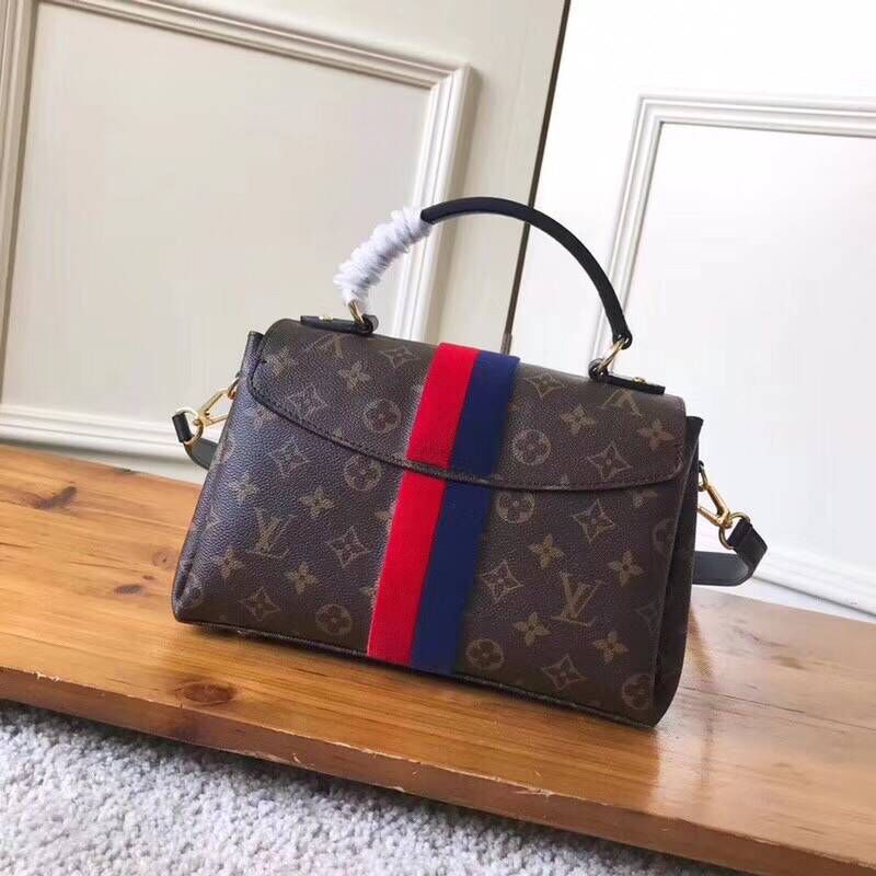 Louis Vuitton GEORGES BB M43778 blue&red