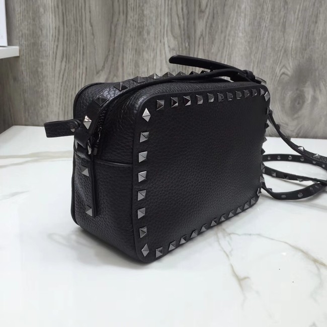 VALENTINO Rockstud leather cross-body bag 97410 black