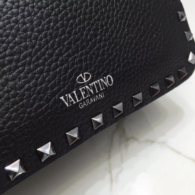 VALENTINO Rockstud leather cross-body bag 97410 black