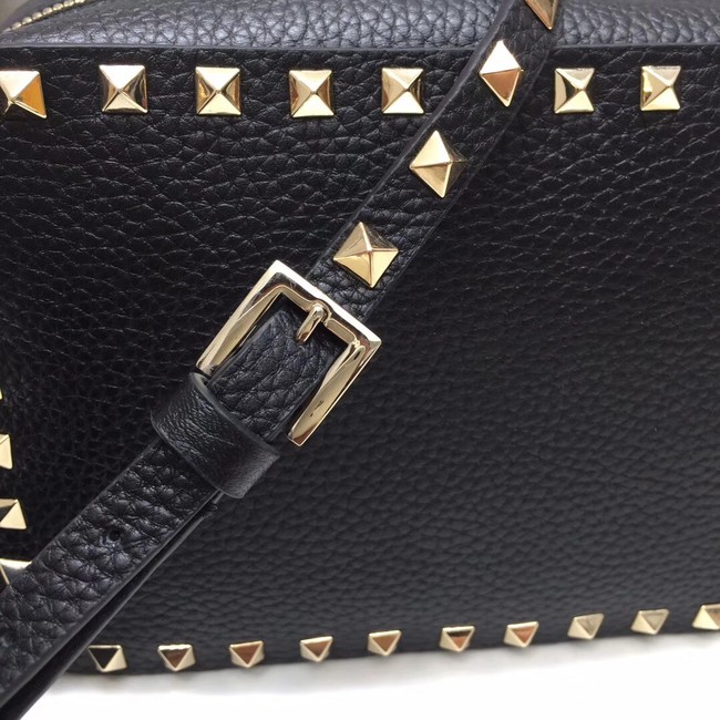 VALENTINO Rockstud leather cross-body bag A97410 black