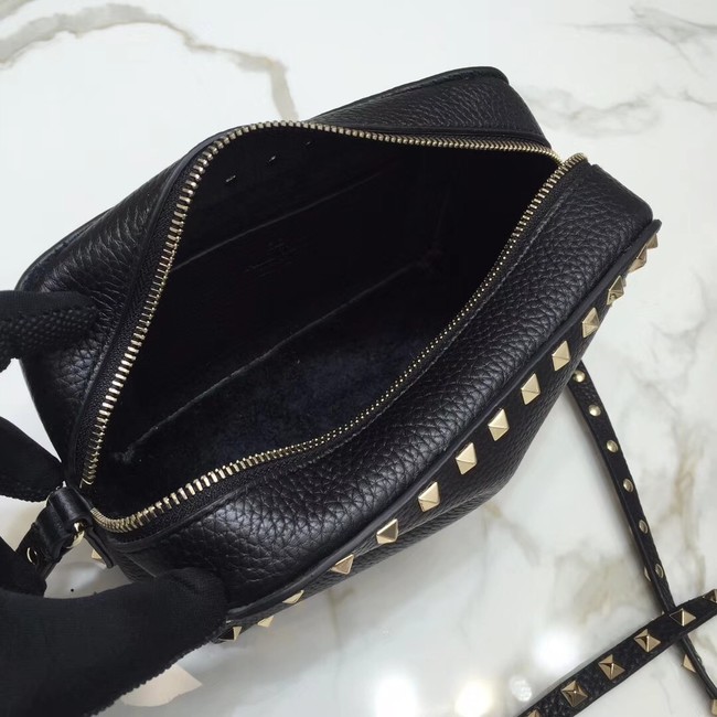 VALENTINO Rockstud leather cross-body bag A97410 black