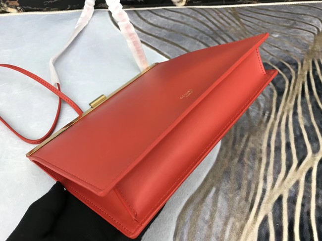 CELINE MINI CLASP BAG IN SMOOTH CALFSKIN 181053 red