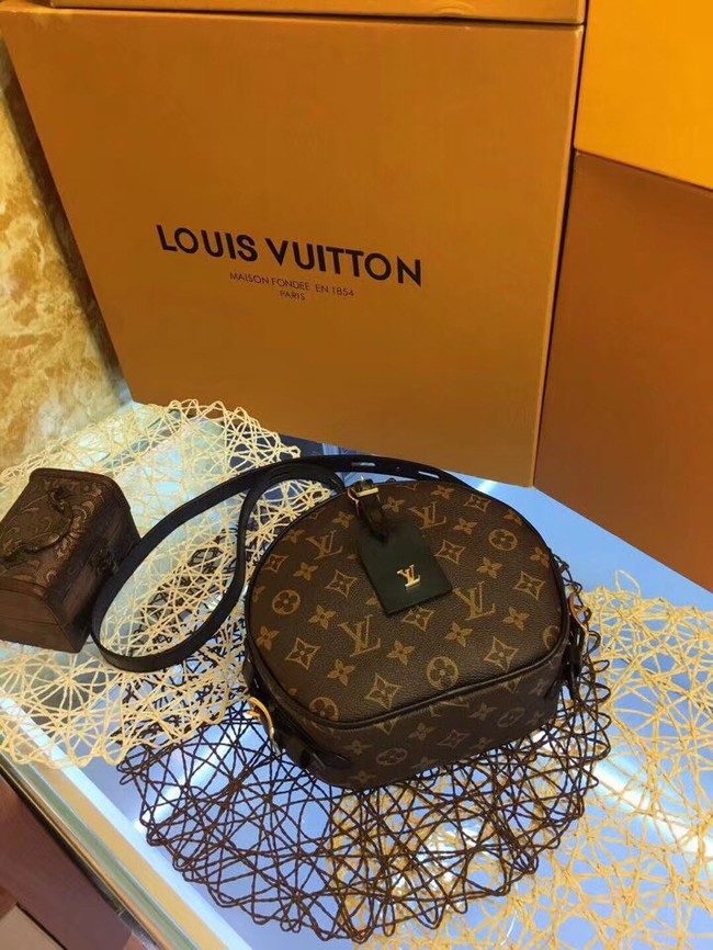 Louis vuitton monogram canvas BOITE CHAPEAU SOUPLE M52294 black