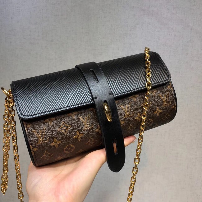 Louis vuitton original monogram canvas GLASSES CASE M43903 black