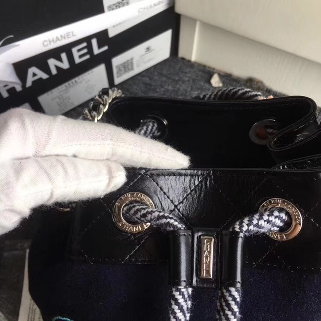 Chanel Drawstring Bag A57540 Navy Blue