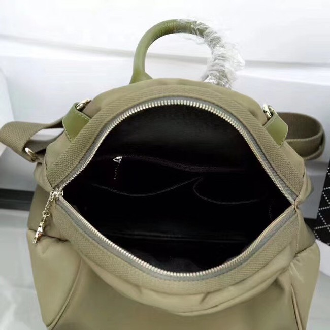 Chanel nylon Backpack A696814 Khaki