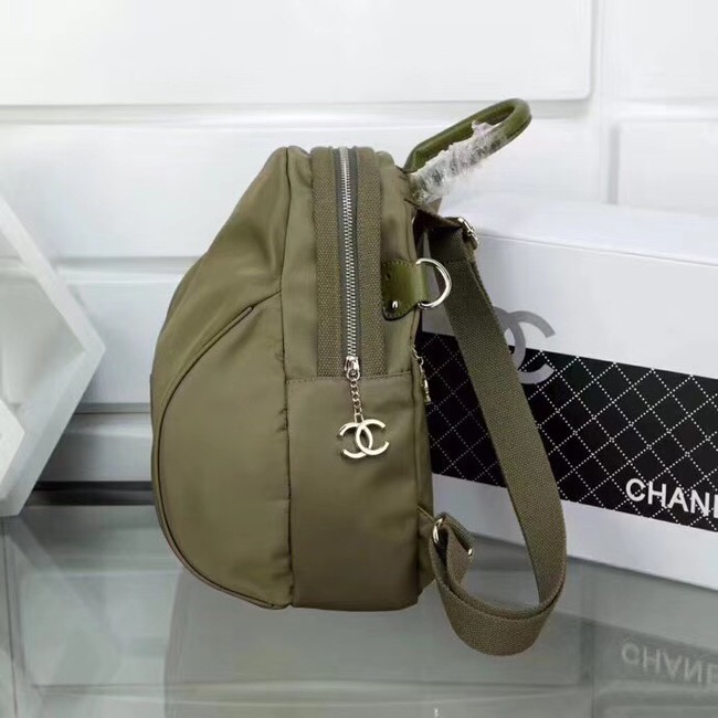 Chanel nylon Backpack A696814 Khaki