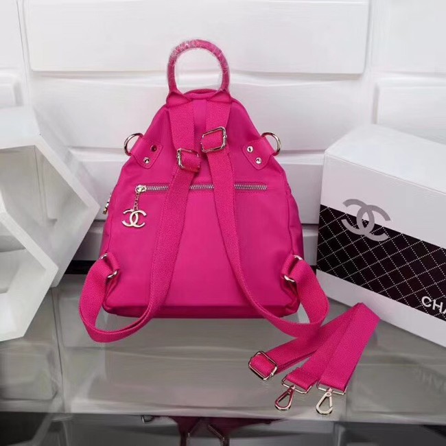 Chanel nylon Backpack A696814 rose