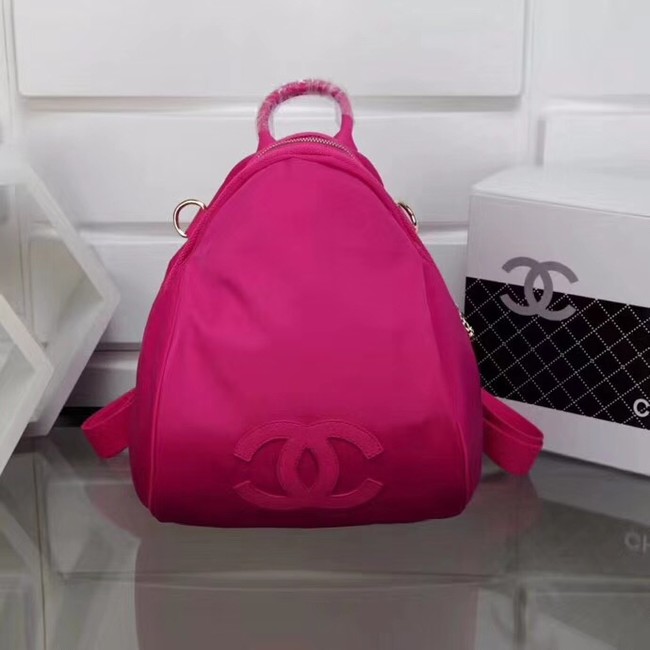 Chanel nylon Backpack A696814 rose