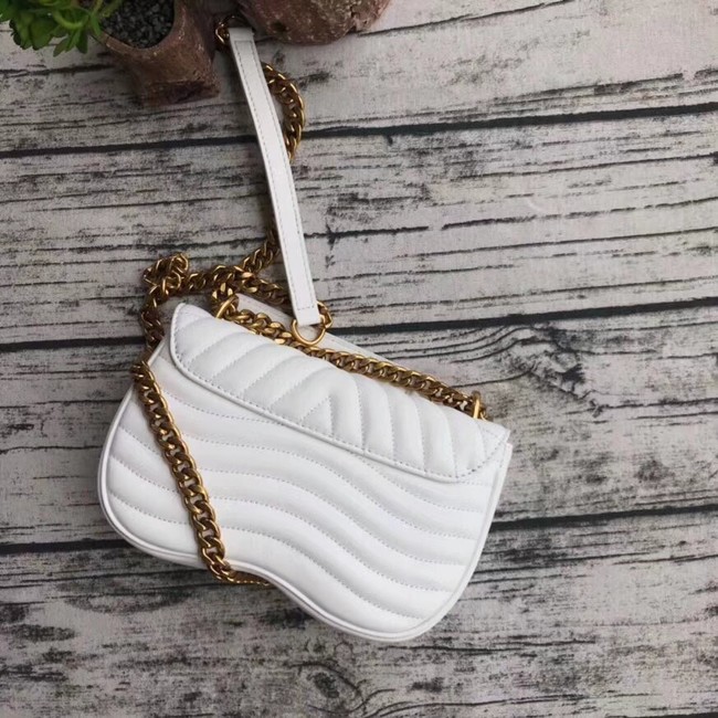 LOUIS VUITTON NEW WAVE CHAIN BAG MM M51945 white