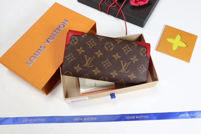 Louis Vuitton CAISSA WALLET N61184 red