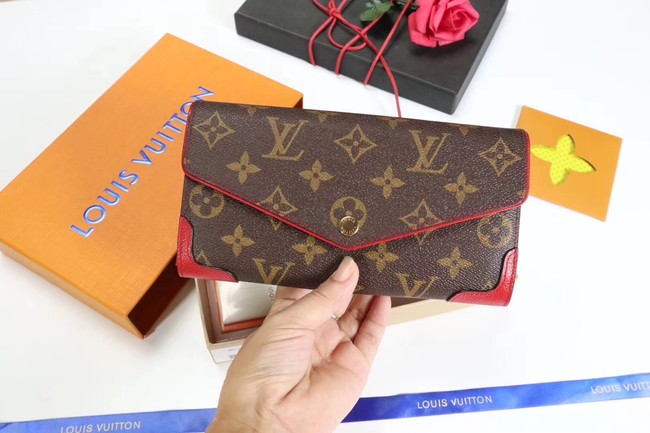 Louis Vuitton CAISSA WALLET N61184 red