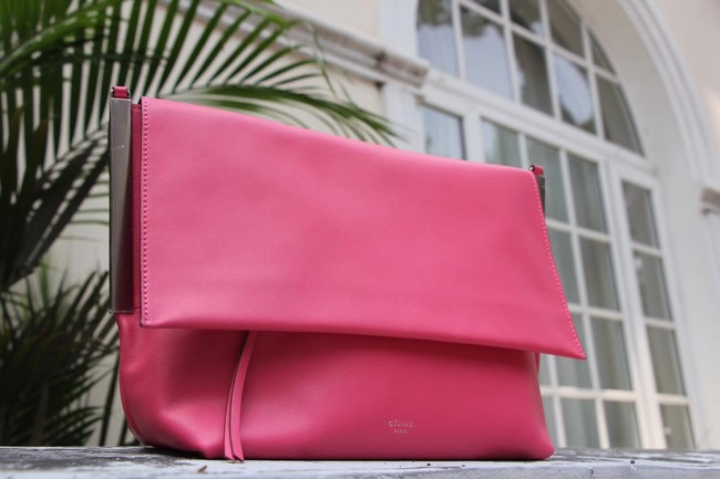 Celine calf leather Shoulder Bag 90054 rose