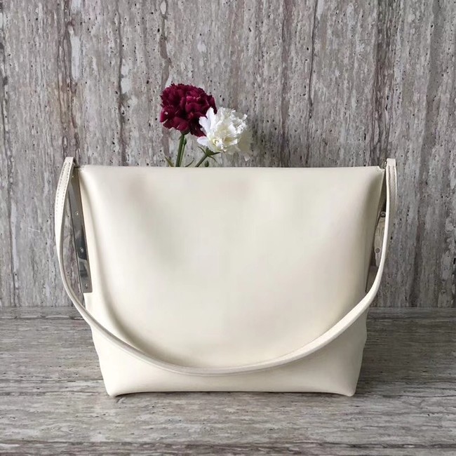 Celine calf leather Shoulder Bag 90054 white