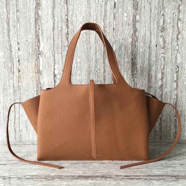 Celine calf leather Tote Bag 43341 Camel