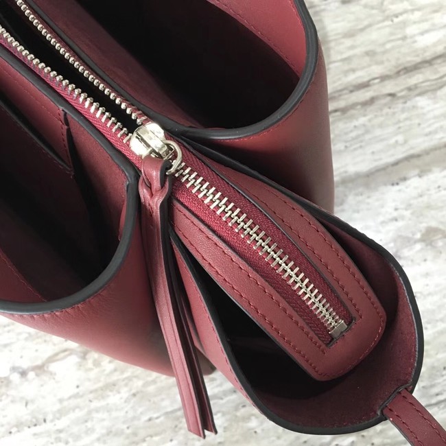 Celine calf leather Tote Bag 43341 fuchsia