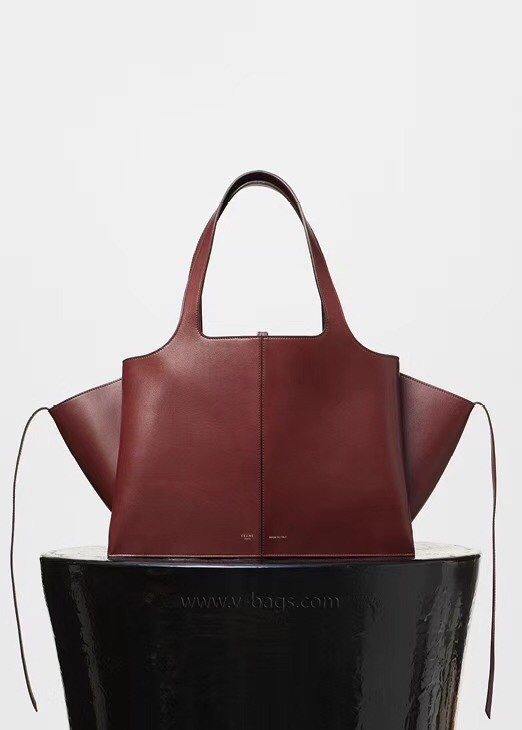 Celine calf leather Tote Bag 43341 fuchsia