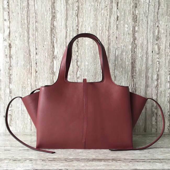 Celine calf leather Tote Bag 43341 fuchsia