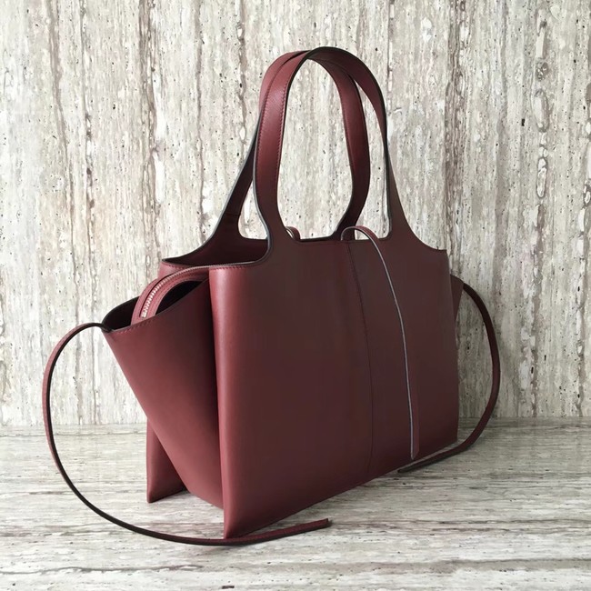 Celine calf leather Tote Bag 43341 fuchsia