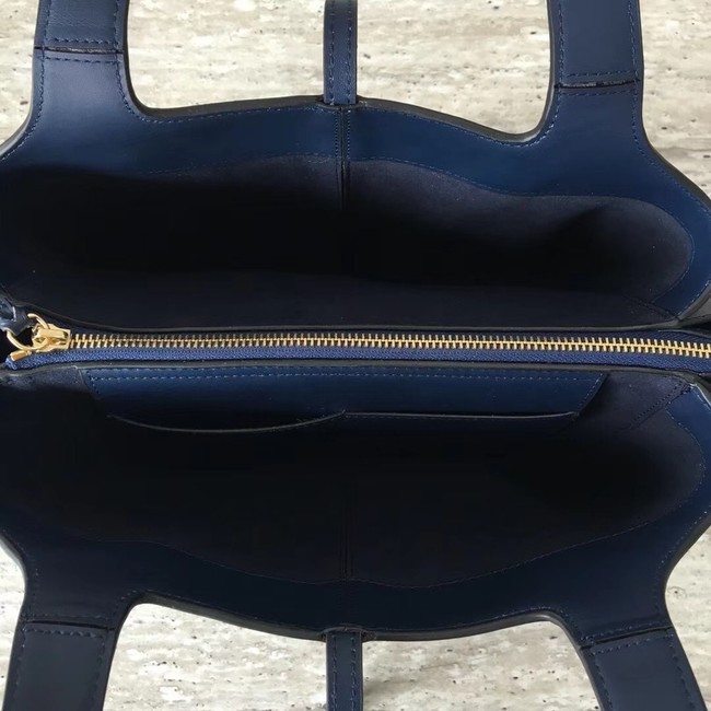 Celine calf leather Tote Bag 43342 Royal Blue&black