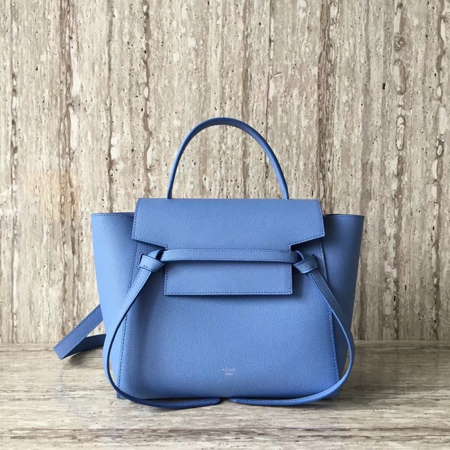 Celine mini Belt Bag Original Calf Leather A98310 sky blue