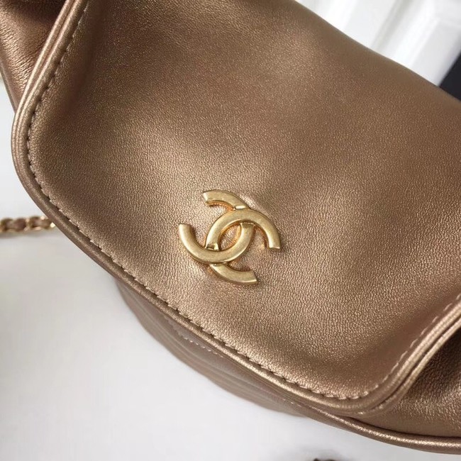 Chanel Bucket Bag Lambskin & Gold-Tone Metal A57861 gold