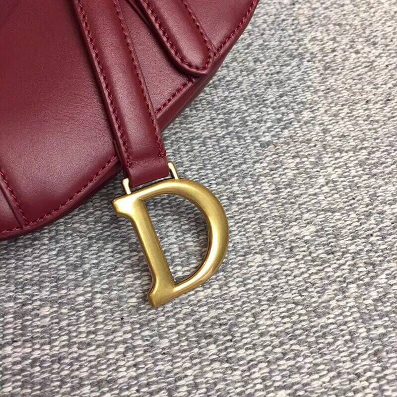 Dior SADDLE BAG IN RED CALFSKIN M0446 red