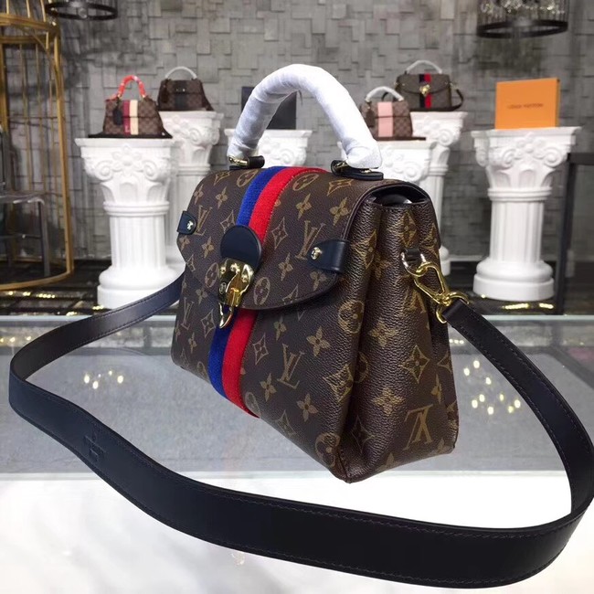 Louis vuitton original Monogram Canvas GEORGES BB M43866 blue&red