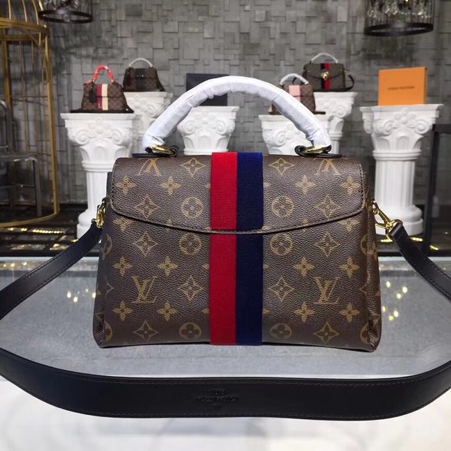 Louis vuitton original Monogram Canvas GEORGES BB M43866 blue&red