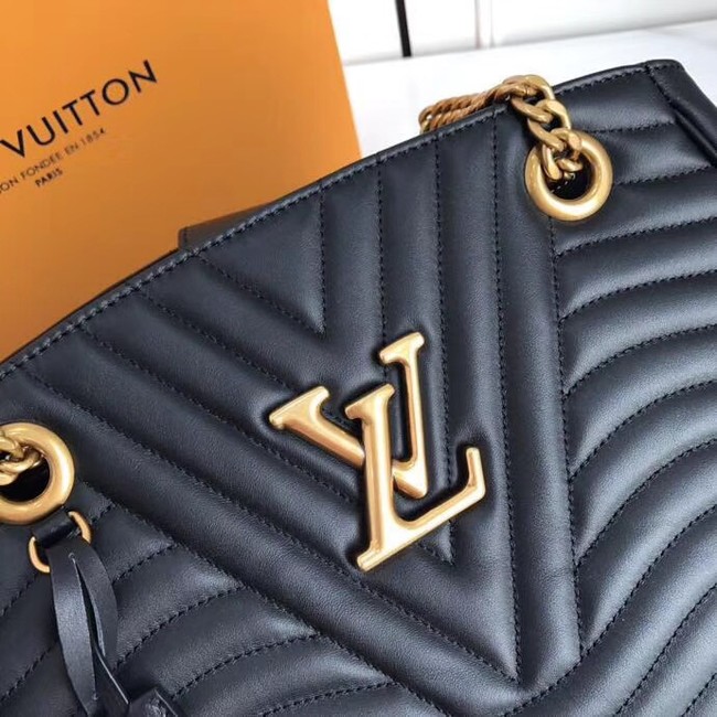 LOUIS VUITTON NEW WAVE CHAIN TOTE M51496 black