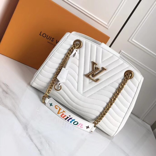 LOUIS VUITTON NEW WAVE CHAIN TOTE M51978 white