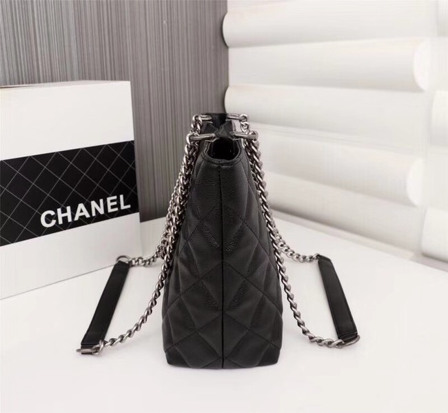 Chanel Calfskin Shoulder Bag 5694 black