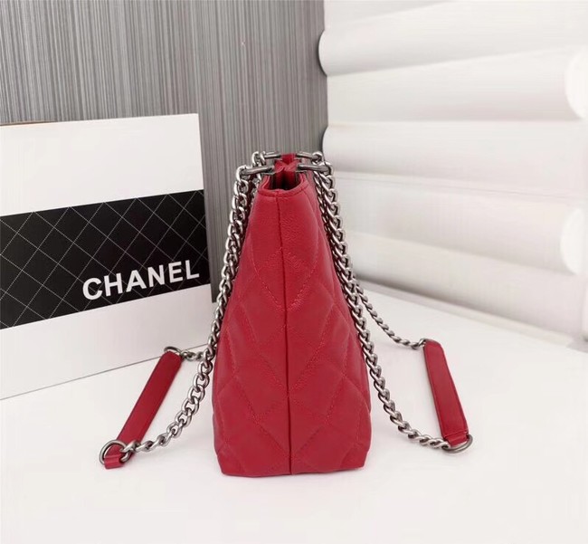 Chanel Calfskin Shoulder Bag 5694 red