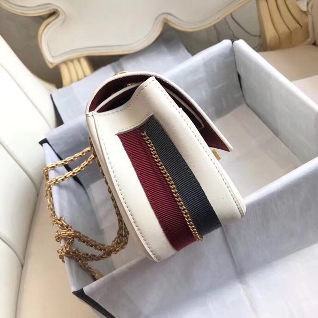 Chanel Original 2.55 Handbag Calfskin & Gold-Tone Metal A37586 white